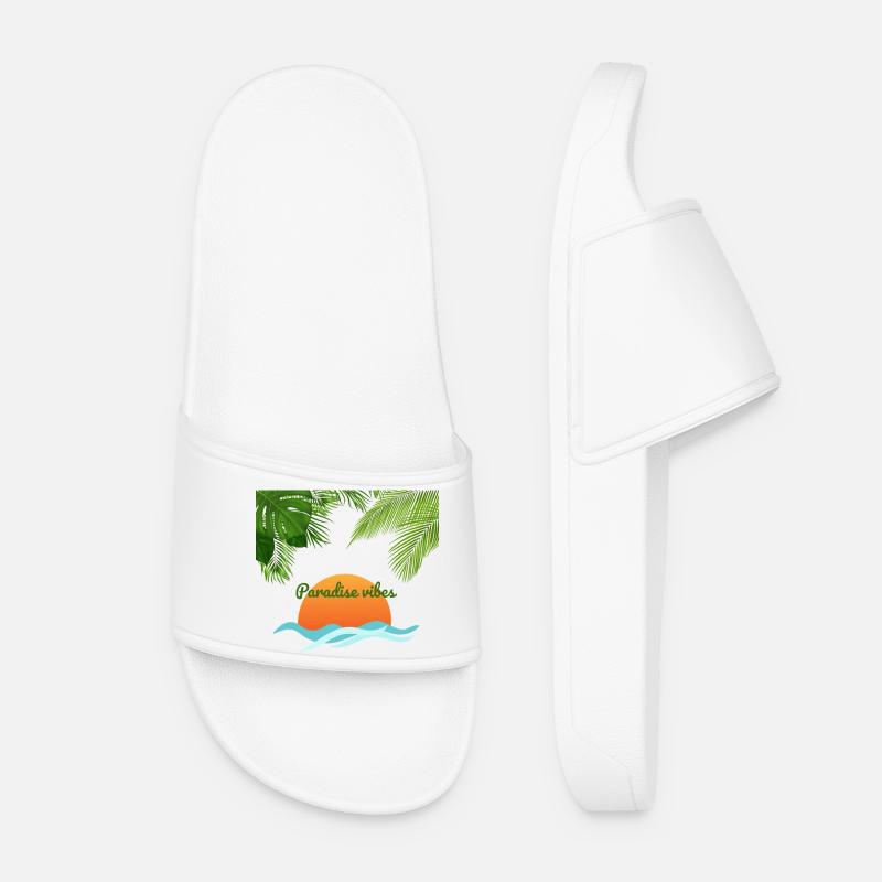 Stay_Positive - Women’s Pool Sliders - white