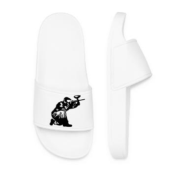 Paintball - Claquettes Femme - blanc - Devant