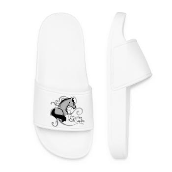 Horse Coffee & Canter - Women’s Pool Sliders - white - Front