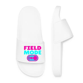 Field Mode ON – Athletics - Women’s Pool Sliders - white - Front
