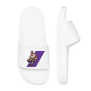 SAXOPHONIST - sound & vision - Women’s Pool Sliders - white - Front