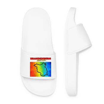 LE BRANDEBOURG RESTE COLORÉ ! PAS DE NZS, PAS DE DROIT - Claquettes Femme - blanc - Devant