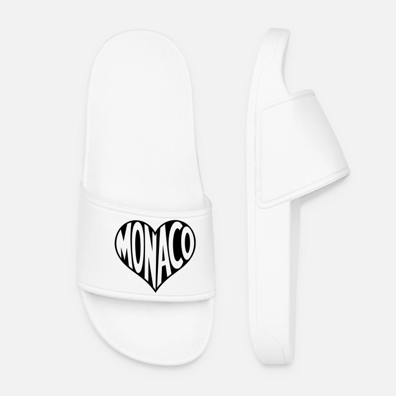 Monaco in the heart - Women’s Pool Sliders - white