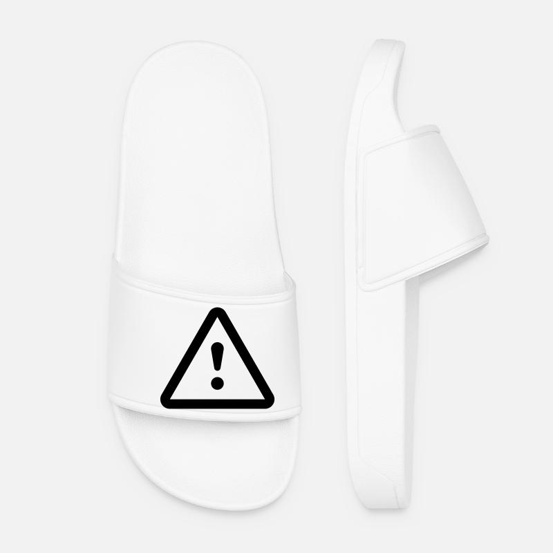 Danger Attention Danger - Women’s Pool Sliders - white