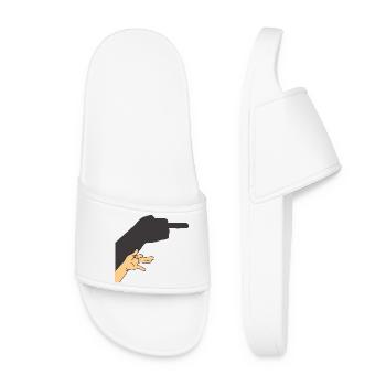 Shadow of a dog or not - Women’s Pool Sliders - white - Front