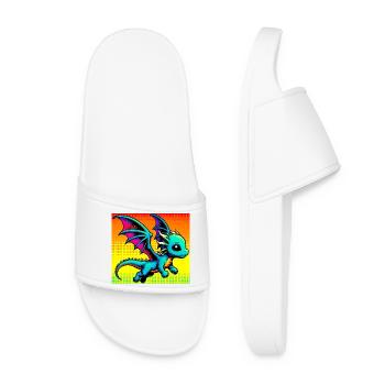 dragon - Women’s Pool Sliders - white - Front