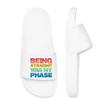 Être hétéro était ma phase de design rétro LGBTQ - Claquettes Femme - blanc - Devant