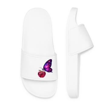 Vie de rubis – Papillon de Pouvoir - Claquettes Femme - blanc - Devant