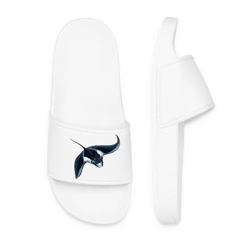 Raies Manta Raies - Claquettes Femme - blanc - Devant
