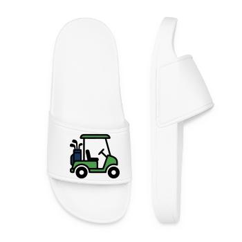 Voiturette de golf Voiture de golf Club de golf Hommes - Claquettes Femme - blanc - Devant