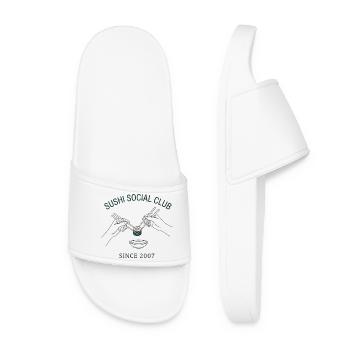 Sushi Social Club Maki Roll Since 2007 Japan Style - Women’s Pool Sliders - white - Front