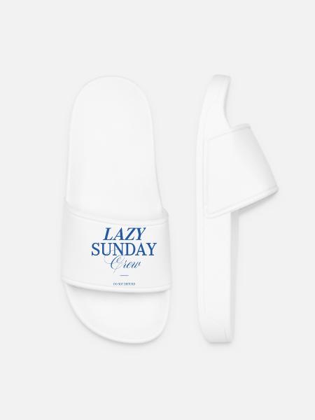 Lazy Sunday Crew - Frauen Badelatschen - Weiß
