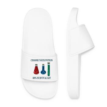 Choose Your Potion Gaming - Women’s Pool Sliders - white - Front