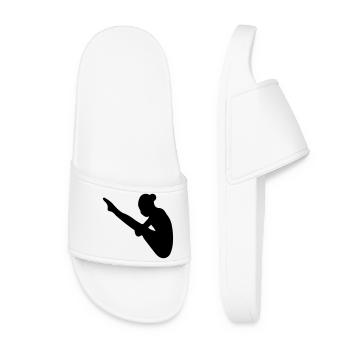 Saut de tour - Claquettes Femme - blanc - Devant