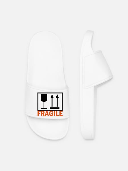 FRAGILE - Women’s Pool Sliders - white