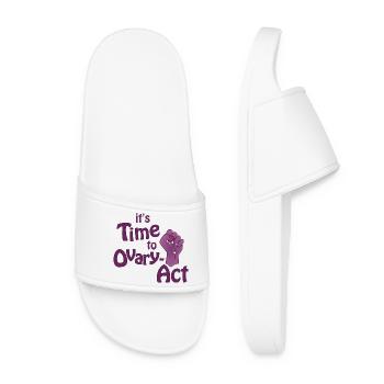it's Time to Ovary-Act purple - Women’s Pool Sliders - white - Front