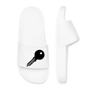 Key - Women’s Pool Sliders - white - Front