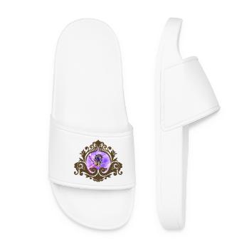 Elegant Colorful Wild Horse - Women’s Pool Sliders - white - Front