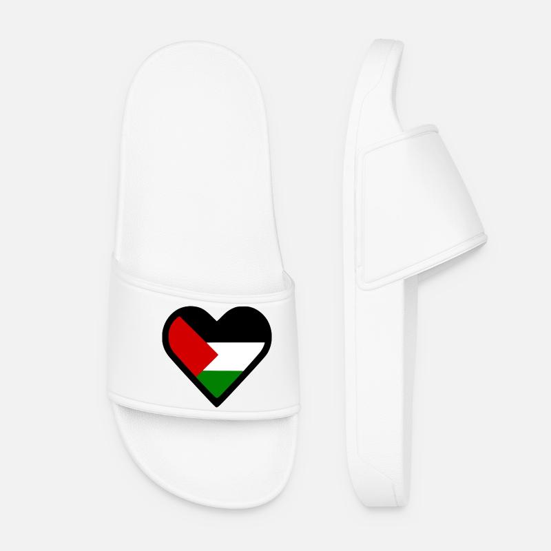 Free palestine - Women’s Pool Sliders - white