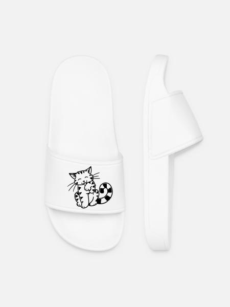 Cartoon Kitten - Frauen Badelatschen - Weiß