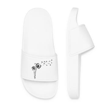 Le vent et le pissenlit noir - Claquettes Femme - blanc - Devant