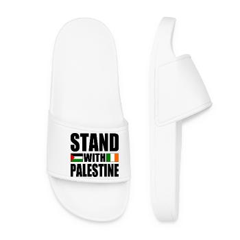 Stand with palestine - Women’s Pool Sliders - white - Front