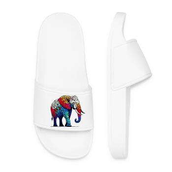 Elephant - Women’s Pool Sliders - white - Front