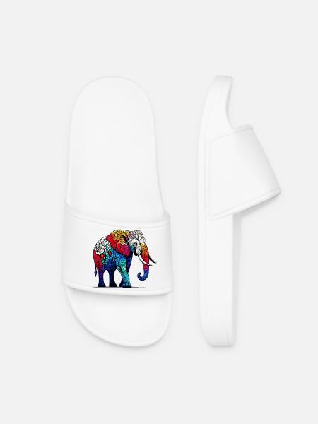 Elefant - Frauen Badelatschen - Weiß