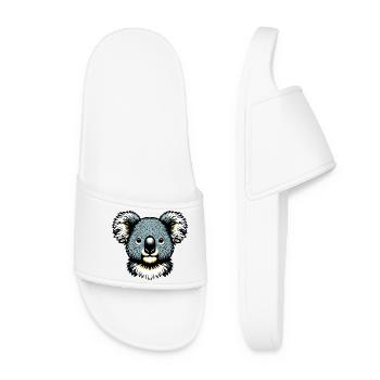 Koala - Frauen Badelatschen - Weiß - Vorne