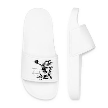 Joueur de volley-ball - Claquettes Femme - blanc - Devant