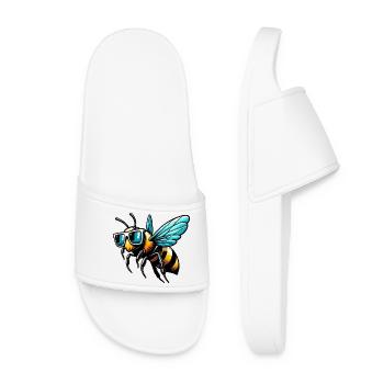 Abeille - Claquettes Femme - blanc - Devant