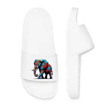 Éléphant - Claquettes Femme - blanc - Devant