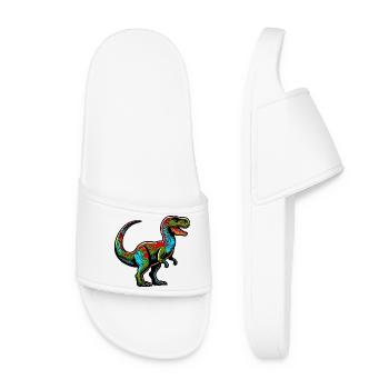 Dinosaure - Claquettes Femme - blanc - Devant