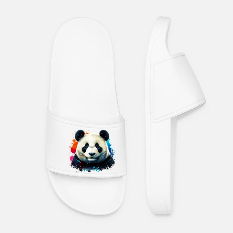 Panda - Frauen Badelatschen - Weiß