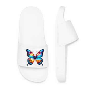 Butterfly - Women’s Pool Sliders - white - Front