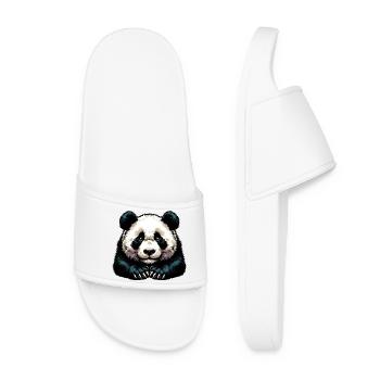 Panda - Frauen Badelatschen - Weiß - Vorne