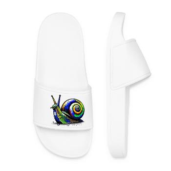 Snail - Women’s Pool Sliders - white - Front