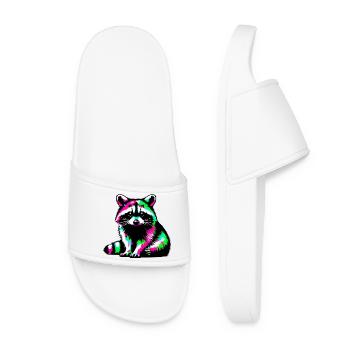 Raton laveur - Claquettes Femme - blanc - Devant