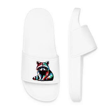 Raccoon - Women’s Pool Sliders - white - Front