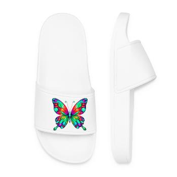 Butterfly - Women’s Pool Sliders - white - Front