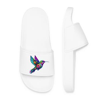 Kolibri - Frauen Badelatschen - Weiß - Vorne