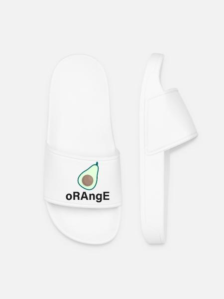 CRAZY FRUITS Collection - Women’s Pool Sliders - white