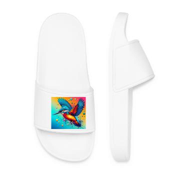 martin-pêcheur - Claquettes Femme - blanc - Devant