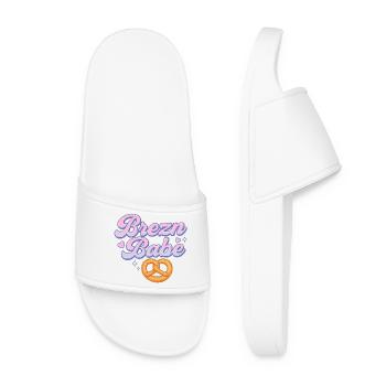 brezn babe / Pretzel / Bayern girl - Women’s Pool Sliders - white - Front