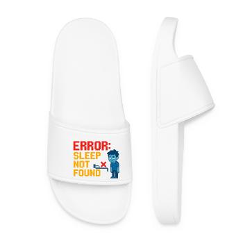 Error: Sleep Not Found - Women’s Pool Sliders - white - Front