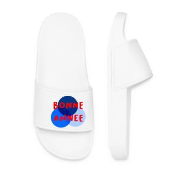 HAPPY NEW YEAR. NEW YEAR'S EVE. NEW YEAR - Women’s Pool Sliders - white - Front