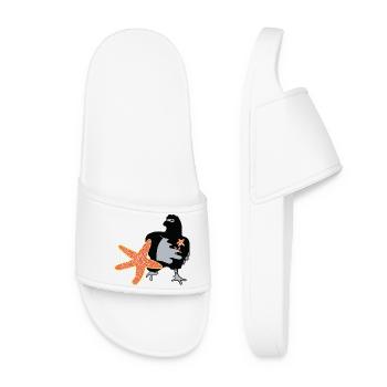 Ninja Chicken - Women’s Pool Sliders - white - Front