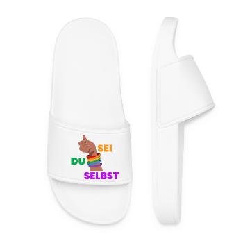 Pride Faust Self-Determination - Women’s Pool Sliders - white - Front