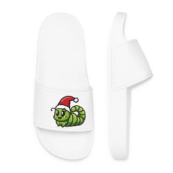 Noël du ver - Claquettes Femme - blanc - Devant