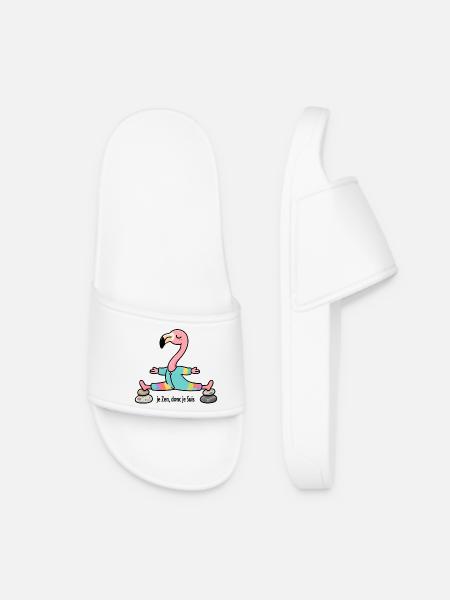 Yoga je Zen donc je suis - Claquettes Femme - blanc